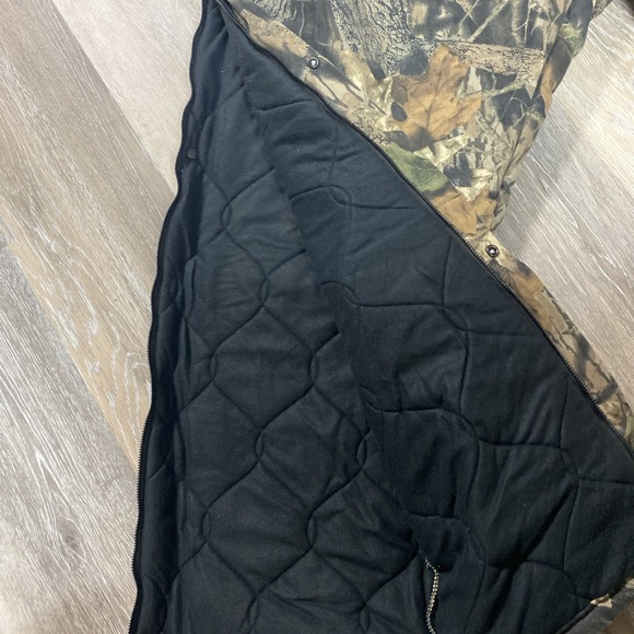 Vintage Wolf Mountain Mossy Oak Break-Up Insulated Camo Coveralls Men Size 2XL S - Picture 5 of 13